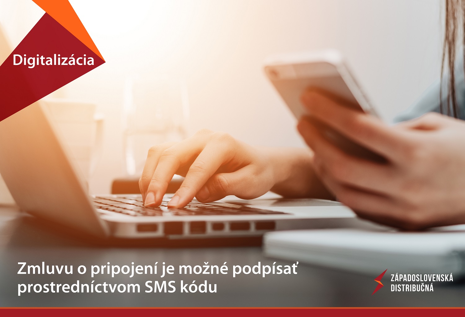 Zmluvu o pripojení je možné podpísať prostredníctvom SMS kódu